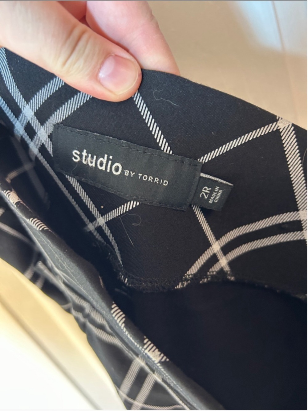 Torrid Studio Flare Pant Career Wear Windowpane Size 2X Regular - Picture 3 of 10